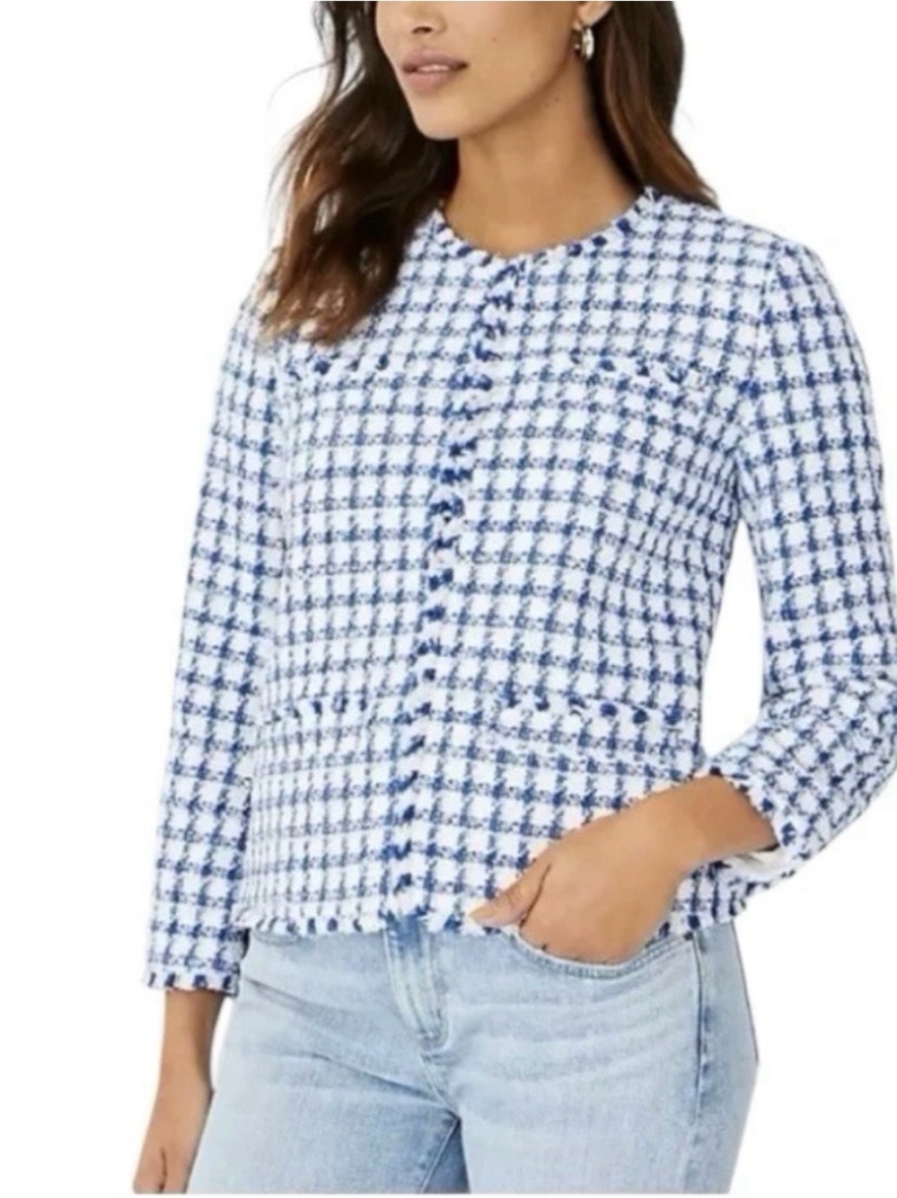 Ann Taylor Tweed Blazer Sz 2P